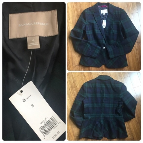 TARTAN PEPLUM JACKET - Picture 4 of 5